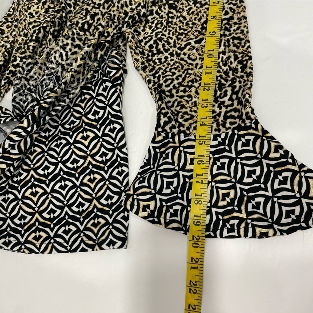 Investments Mixed Print Top Leopard & Geometric Pattern Sz M - Picture 12 of 13